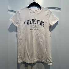 Vineyard Vines Women's White Logo Tee picture