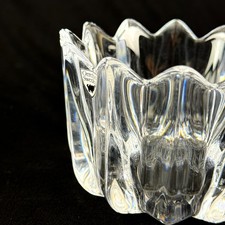 Vintage Orrefors Sweden Fleur 5 inch Crystal Bowl Jan Johansson Original Sticker picture