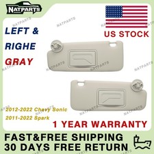 Pair Gray Sun Visor For Chevrolet Sonic 2012-2022 Spark 2011-2022 picture