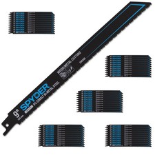Spyder 9 in 10-14 TPI Bi-Metal Reciprocating Saw Blades 50-Pack 200305-50 picture