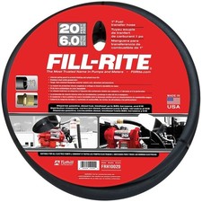 Fill-Rite FRH10020 Fuel Transfer Hose Male, 20 ft L, Neoprene, Black picture