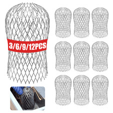 3-12Pcs Gutter Downspout Guards Aluminum Leaf Filter Strainer Expandable 3/4In picture