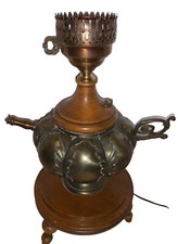 Antique Russian Large Tea Samovar Imperial Period 1903 Made Into Table Lamp picture