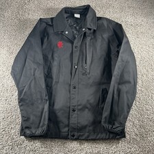 Vintage Lebron James Nike Jacket Mens Large Black Virescit Vulnere Virtus Y2K picture