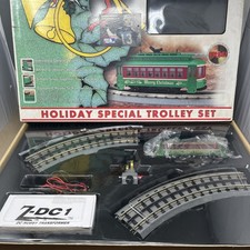 MTH 30-4028-0 Holiday Special Trolley Train Set MIB picture