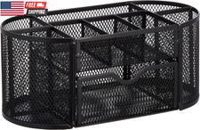 Mesh Desk Organizer with Pen Holder, Pullout Drawer and Office Caddy Storage, 9. picture