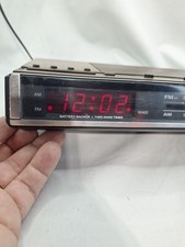 Vintage GE General Electric AM / FM Alarm Clock Radio Model 7-4636d Tested Clean picture