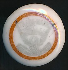 Pre-Prohibition Porcelain Beer Bottle Stopper Bartholomay Brewing Rochester, NY. picture