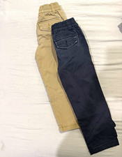 Gap Boys Chino Pants Lot of 3 Solid Elastic Waist Pockets Multicolor picture
