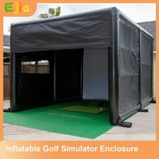 13x10FT Portable Inflatable Golf Simulator Enclosure Golf Training Cage w/Screen picture