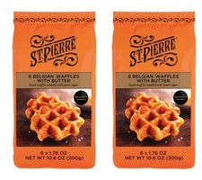 St. Pierre Breakfast Sweet Belgian Waffles with Butter (12 waffles) 1.52Lbs 600g picture