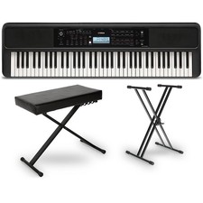 Yamaha PSREW320 76Key Portable Keyboard Essentials Bundle picture