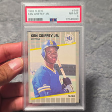 Fleer 1989 Fleer Ken Griffey Jr RC #548 PSA Graded Seattle Mariners 92940980 picture