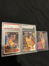 Topps Kobe Bryant 3-Card Rookie Lot Lakers incl 1996 Topps #138 PSA 7 picture