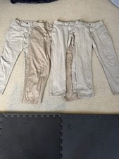 Old Navy Khakis Chino Pants Mens Lot 3 Pair Tan Beige Classic Straight Trousers picture