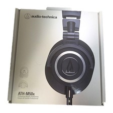 Audio-Technica ATH-M50x Professional Studio Monitor Headphones Black Open Box picture