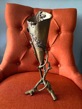 Antique Decorative Dried Flower Vase from France with Stand from Paris picture