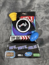 Hasbro Bop It Micro Series Handheld Electronic Game Black Yellow Blue Toy Kids picture