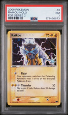 2005 Pokémon POP Series 2 Raikou Holo #3 PSA 7 NM picture