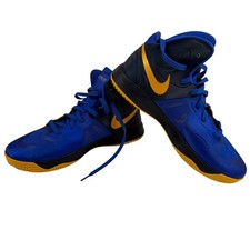 Nike Zoom Hyperfuse 2012 Basketball Shoes Men US 11 Blue Black Yellow 525022-400 picture