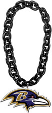 NFL Baltimore Ravens Big Logo Chain Color May Vary Necklace Pendant Keychain Fan picture