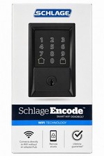 Schlage Encode Century Smart WiFi Deadbolt Touchscreen Keypad Matte Black picture