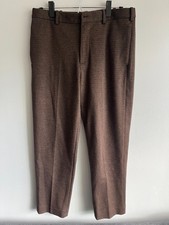 Uniqlo Smart Ankle Pants 2WAY Stretch - Dark Brown (Size Medium Men's) picture