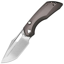 Artisan Mousebird Top Linerlock Dark Gray Titanium Folding S35VN Knife 1889GDG picture