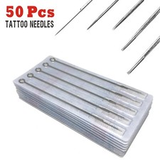 50 pcs Mixed Sizes Sterile Disposable Tattoo Needles 5 Sizes - 1,3,5,7,9RL picture