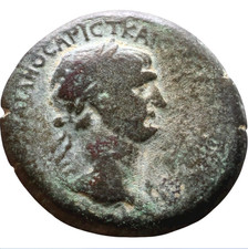 Emperor Trajan 98–117 Genuine Ancient Bronze Coin Roman Laodikeia Large 27mm picture