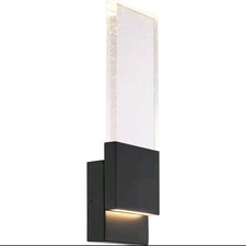 SATCO Nuvo Lighting 62/1513 Ellusion Wall Sconce Matte Black   NEW SEALED  picture