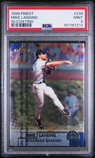 1999 TOPPS FINEST W/COATING #238 MIKE LANSING PSA 9 picture