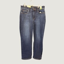 Judy Blue Straight Leg Jeans Womens 9/29 Dark Wash Mid Rise Short Inseam NEW picture