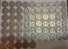 1962 - 1995 P, D ,S Jefferson Nickel Business Strike 65 Coin Set Circulated Cond picture