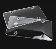 License Plates Shields 2 Pack Frame Covers Clear Bubble Protector For US Plate picture