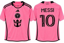 Adidas Inter Miami Messi 10 Size M Home Soccer Jersey Pink picture