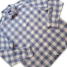 UNTUCKit Shirt Mens XL Blue Gray Relax Fit Button Up Cotton picture
