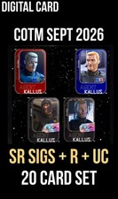 COTM CHARACTER MONTH AGENT KALLUS SIGNATURE+R+UC SET TOPPS STAR WARS CARD TRADER picture