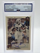 1994 Classic NFL Experience Throwbacks EMMITT SMITH PSA AUTHENTIC AUTO #608/1995 picture