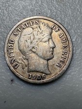 1906-S Barber Dime Marks thru Liberty, F/VF Details Condition SKU#38981 picture
