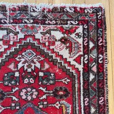 Vintage Rug 2' 4 x 3' 11 White Hand Knotted Farmhouse Oriental Rug picture