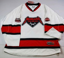 Puck Hcky Metallica Kill Em All Hockey Jersey Size XL White Red Limited NWT picture