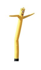 GOLDEN YELLOW TUBE DANCER Advertising 18ft Tall Inflatable Tube Man Air Powered. picture