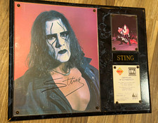 Sting Signed Original WCW nWo Plaque, Figures Toy Company Authentication picture