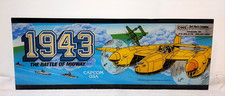 ORIGINAL CAPCOM USA 1943 THE BATTLE OF MIDWAY (Pexiglass) Marquee / Header Panel picture