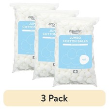 Equate Jumbo Cotton Balls, 400 Count each. (3 Pack) picture