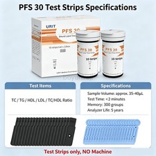 URIT Blood Lipid Test Strips 20 Count Cholesterol Triglycerides USA In Stock picture