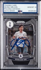 2021-22 Panini Prizm Premier League Heung-Min Son Signed #163 PSA GEM MT 10 AUTO picture