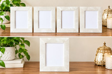 Vintage Scali Alabastro Genuine Alabaster Frame set Italian Handcrafted picture