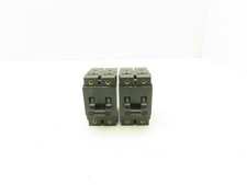 Eaton Heinemann AM2R Circuit Breaker 15A 2 Pole Magnetic Panel Mount Lot of 2 picture
